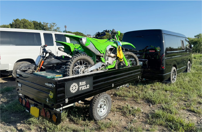 趣味の遊び道具も積載